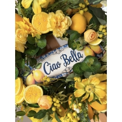 Wianek na drzwi Cytryny 